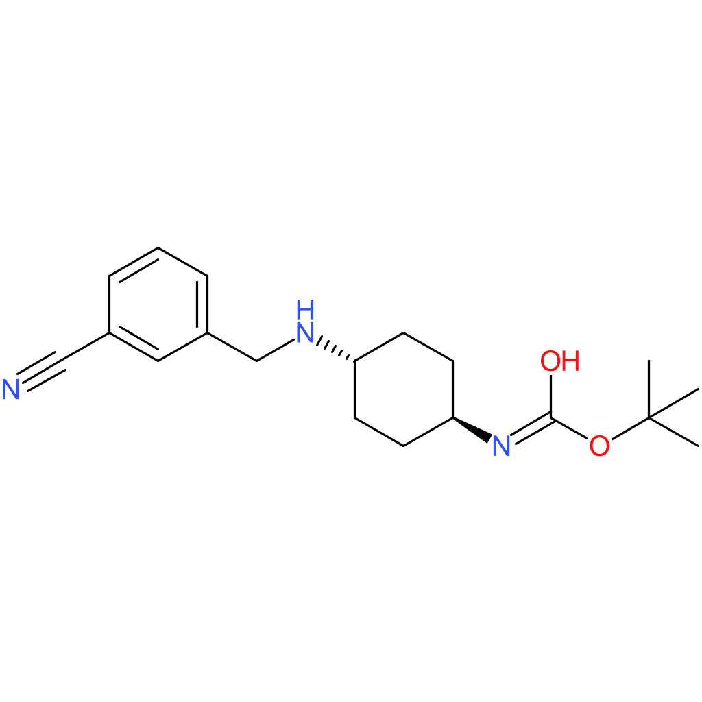 tert-Butyl (1R*,4R*)-4-(3-cyanobenzylamino)cyclohexylcarbamate
