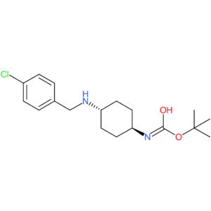 tert-Butyl (1R*,4R*)-4-(4-chlorobenzylamino)cyclohexylcarbamate