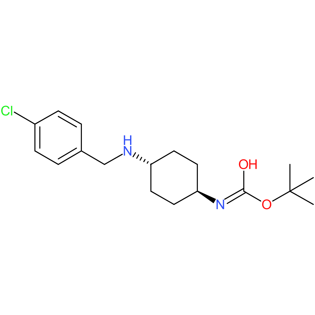 tert-Butyl (1R*,4R*)-4-(4-chlorobenzylamino)cyclohexylcarbamate