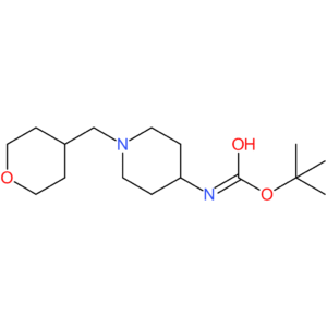 tert-Butyl 1-[(tetrahydro-2H-pyran-4-yl)methyl]piperidin-4-ylcarbamate