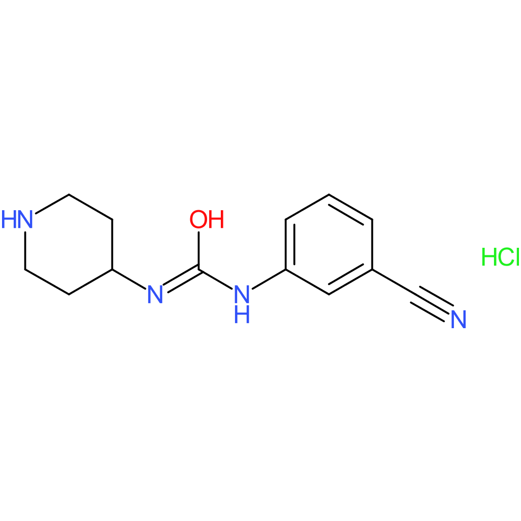 1-(3-Cyanophenyl)-3-piperidin-4-yl-urea hydrochloride