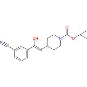 tert-Butyl 4-(3-cyanobenzoylamino)piperidine-1-carboxylate