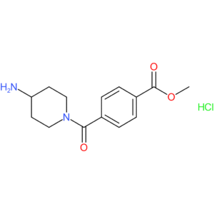 Methyl 4-(4-aminopiperidine-1-carbonyl)benzoate hydrochloride