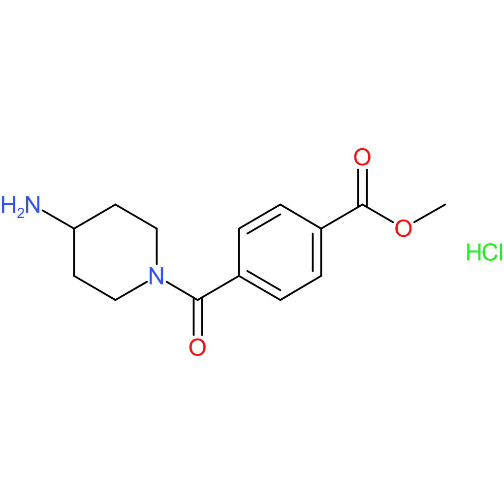 Methyl 4-(4-aminopiperidine-1-carbonyl)benzoate hydrochloride