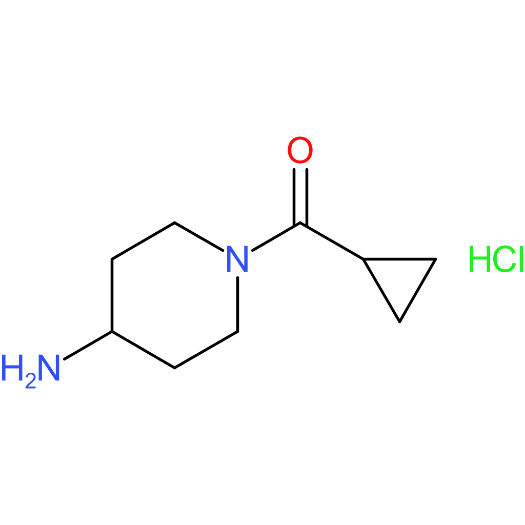 (4-Aminopiperidin-1-yl)(cyclopropyl)methanone hydrochloride
