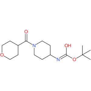 tert-Butyl 1-(tetrahydro-2H-pyran-4-carbonyl)piperidin-4-ylcarbamate