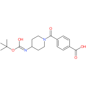 4-[4-(tert-Butoxycarbonylamino)piperidine-1-carbonyl]benzoic acid