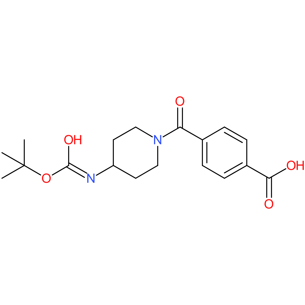 4-[4-(tert-Butoxycarbonylamino)piperidine-1-carbonyl]benzoic acid