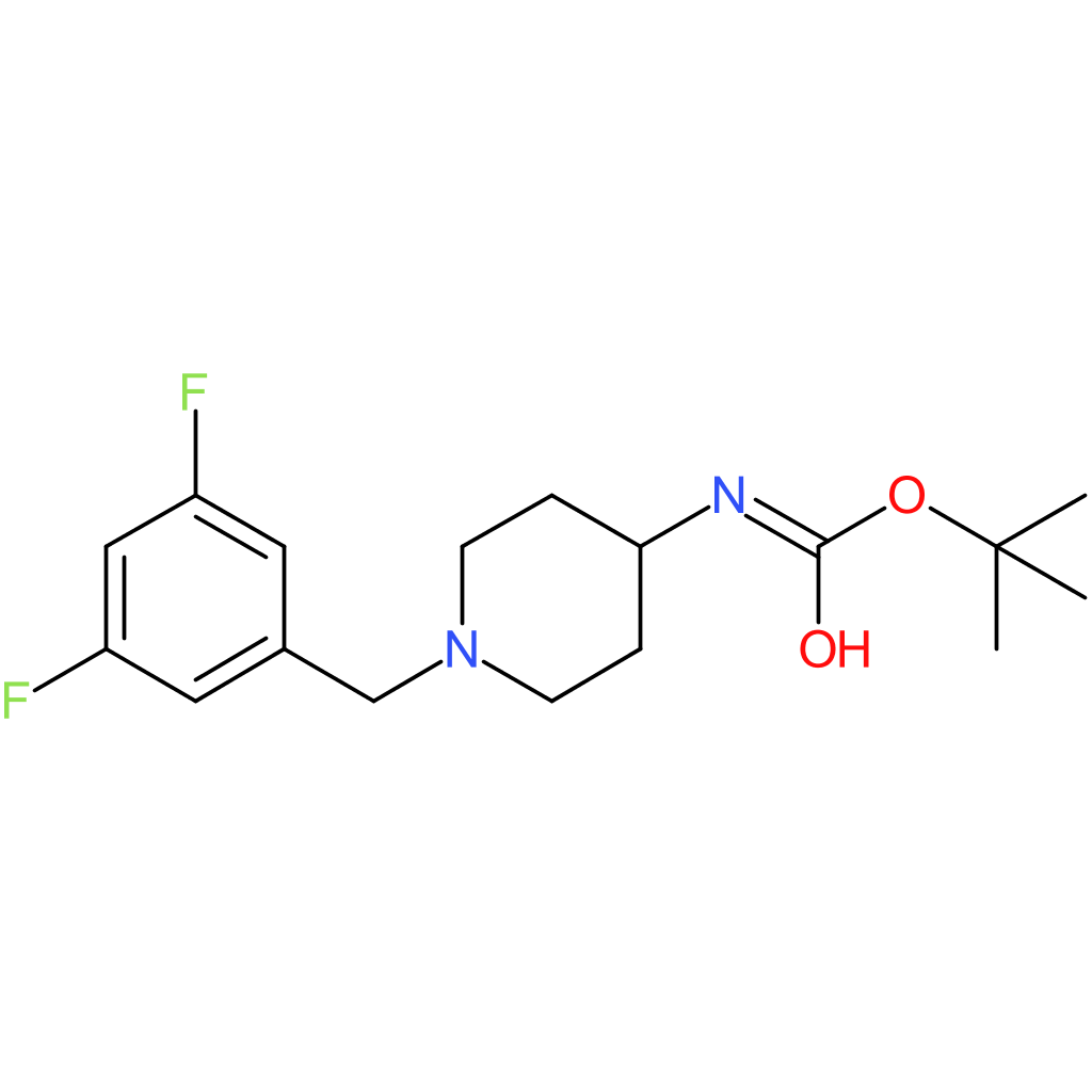 tert-Butyl 1-(3,5-difluorobenzyl)piperidin-4-ylcarbamate