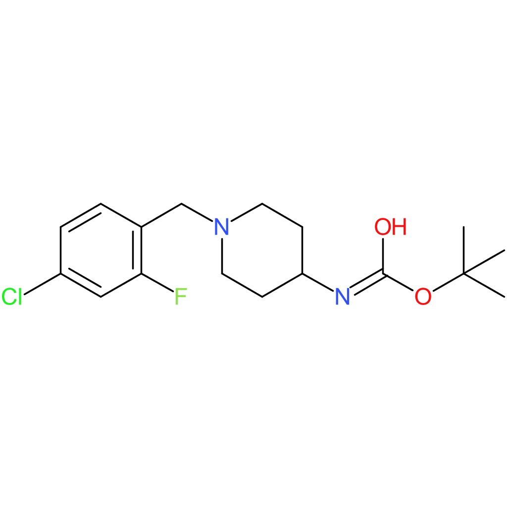 tert-Butyl 1-(4-chloro-2-fluorobenzyl)piperidin-4-ylcarbamate