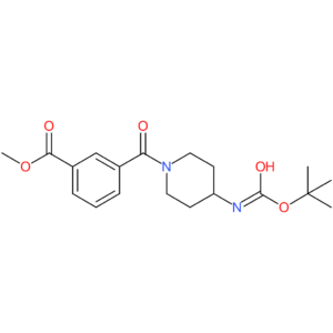Methyl 3-[4-(tert-butoxycarbonyl)amino-piperidine-1-carbonyl]benzoate