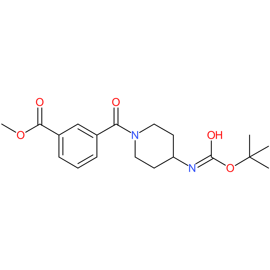 Methyl 3-[4-(tert-butoxycarbonyl)amino-piperidine-1-carbonyl]benzoate