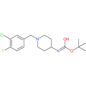 tert-Butyl 1-(3-chloro-4-fluorobenzyl)piperidin-4-ylcarbamate