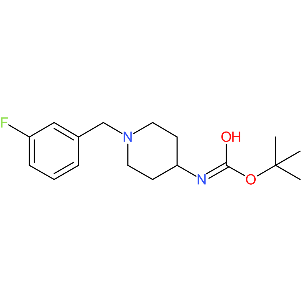 tert-Butyl 1-(3-fluorobenzyl)piperidin-4-ylcarbamate