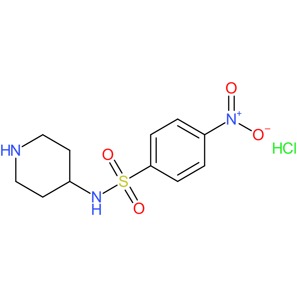 4-Nitro-N-(piperidin-4-yl)benzenesulfonamide hydrochloride