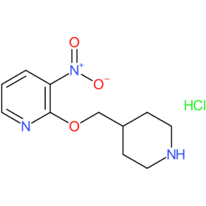 3-Nitro-2-(piperidin-4-ylmethoxy)pyridine hydrochloride