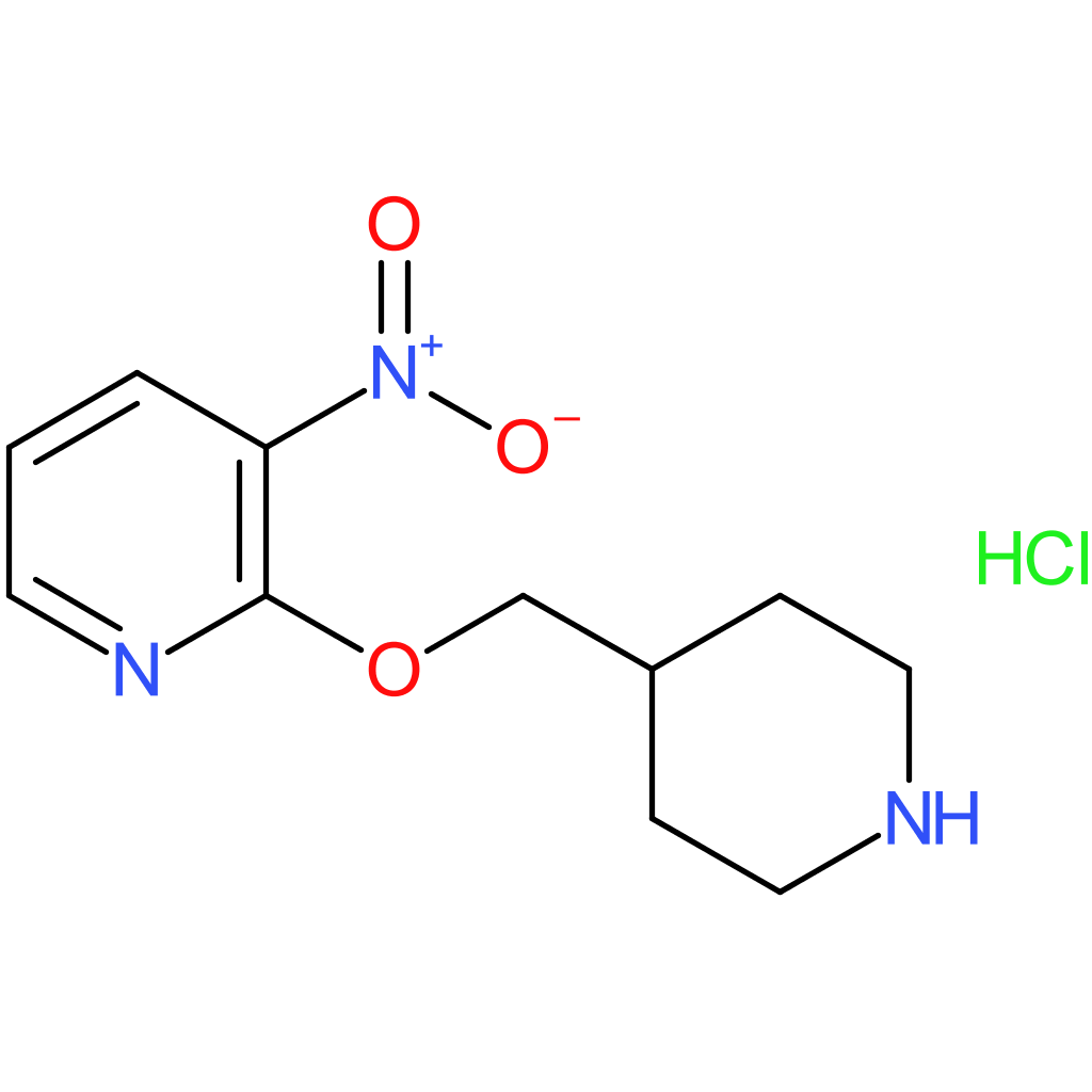 3-Nitro-2-(piperidin-4-ylmethoxy)pyridine hydrochloride