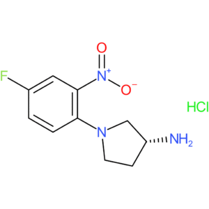 (R)-1-(4-Fluoro-2-nitrophenyl)pyrrolidin-3-amine hydrochloride