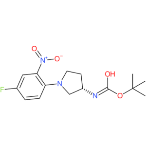 (S)-tert-Butyl 1-(4-fluoro-2-nitrophenyl)pyrrolidin-3-ylcarbamate
