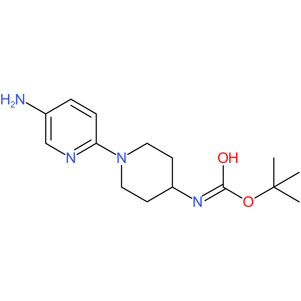 tert-Butyl 1-(5-aminopyridin-2-yl)piperidin-4-ylcarbamate