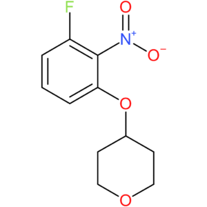 4-(3-Fluoro-2-nitrophenoxy)tetrahydro-2H-pyran