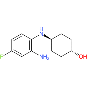 (1R*,4R*)-4-(2-Amino-4-fluorophenylamino)cyclohexanol