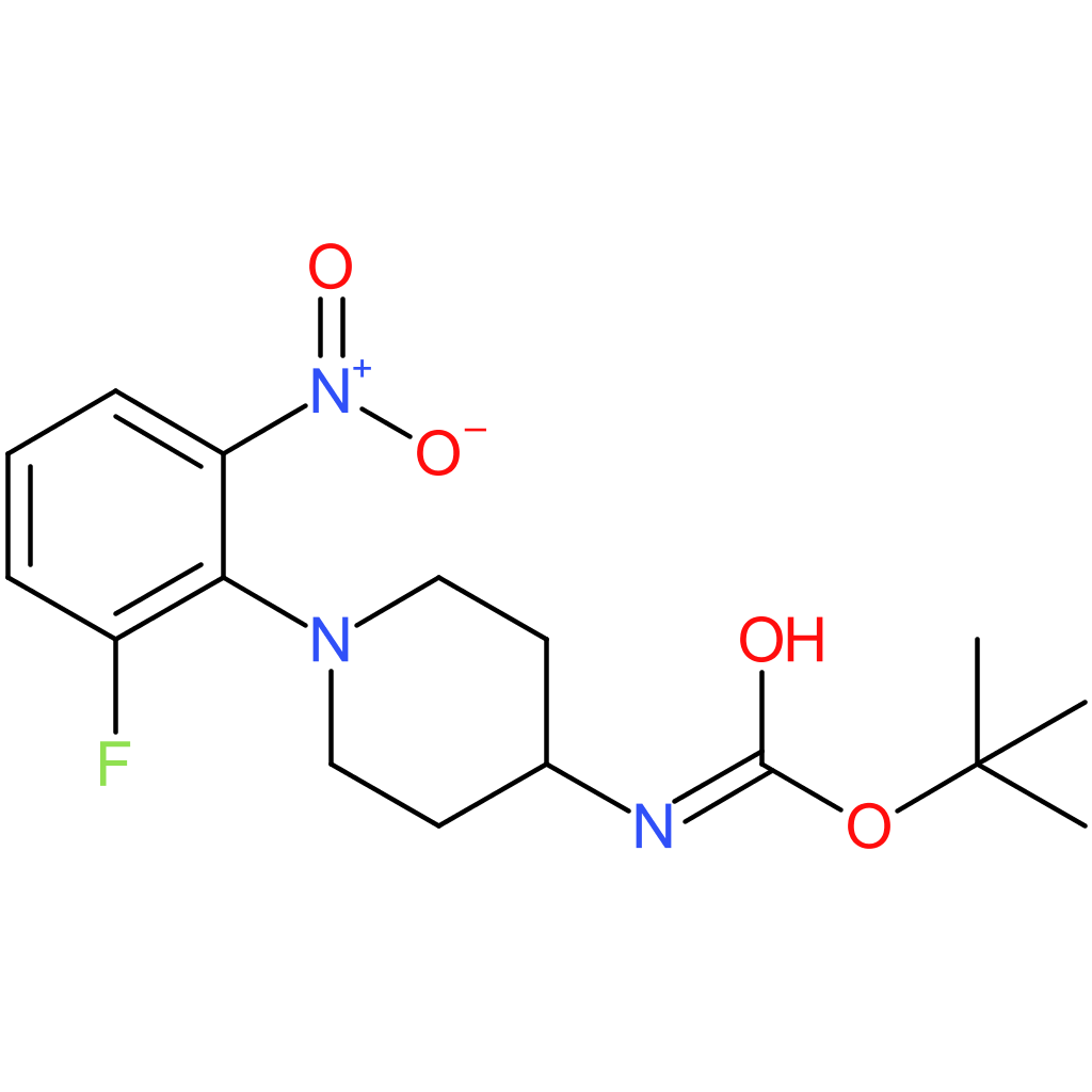 tert-Butyl 1-(2-fluoro-6-nitrophenyl)piperidin-4-ylcarbamate