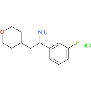 1-(3-Fluorophenyl)-2-(tetrahydro-2H-pyran-4-yl)ethanamine hydrochloride