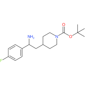 tert-Butyl 4-[2-amino-2-(4-fluorophenyl)ethyl]piperidine-1-carboxylate