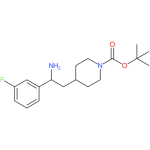 tert-Butyl 4-[2-amino-2-(3-fluorophenyl)ethyl]piperidine-1-carboxylate