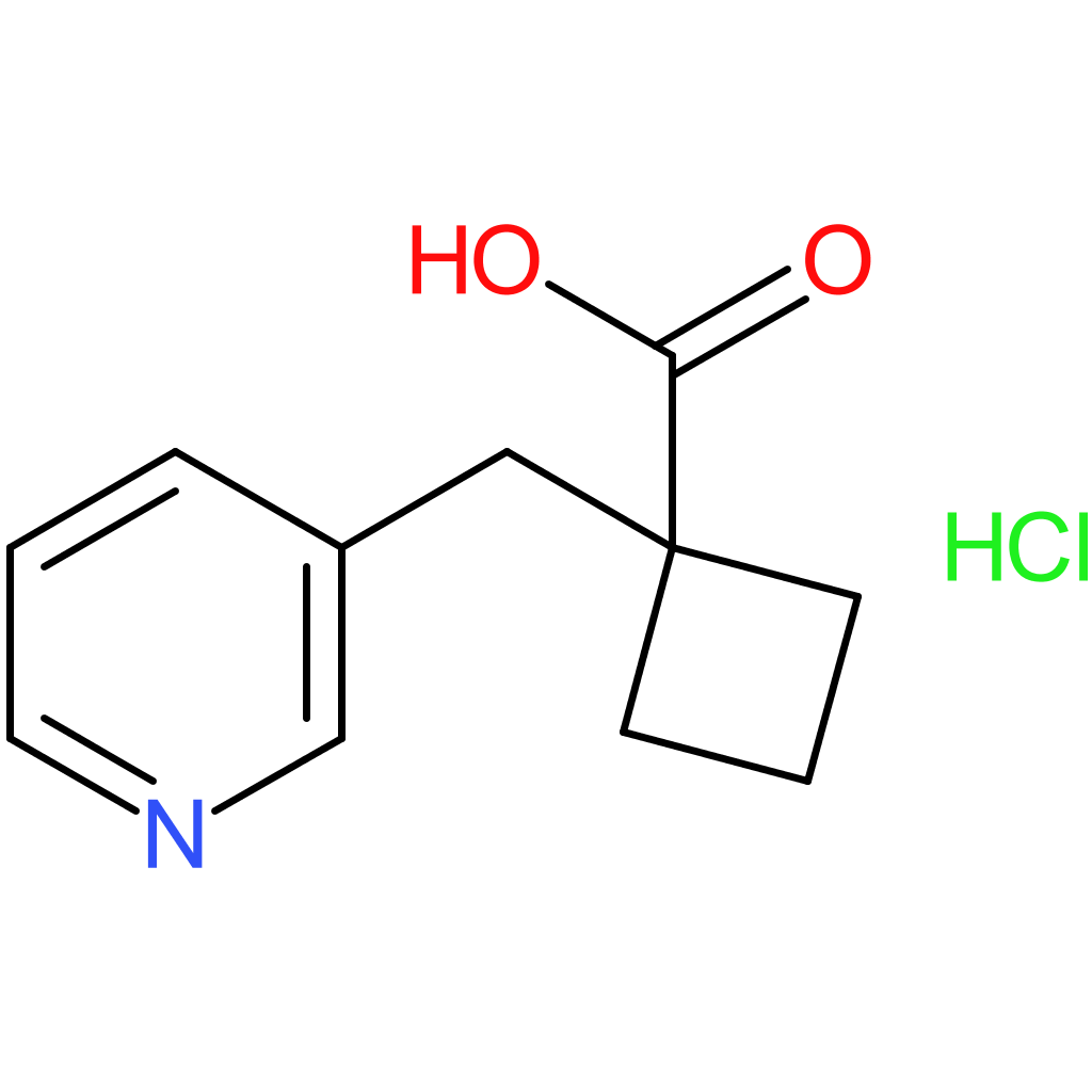 1-(Pyridin-3-ylmethyl)cyclobutanecarboxylic acid hydrochloride