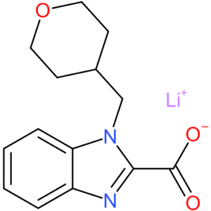 Lithium 1-[(tetrahydro-2H-pyran-4-yl)methyl]-1H-benzo[d]imidazole-2-carboxylate