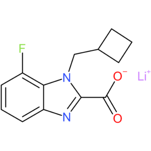 Lithium 1-(cyclobutylmethyl)-7-fluoro-1H-benzo[d]imidazole-2-carboxylate