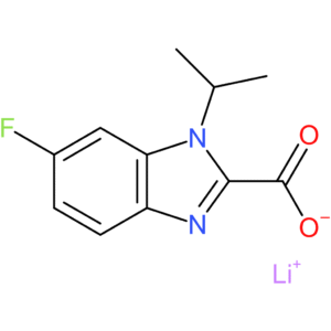 Lithium 6-fluoro-1-isopropyl-1H-benzo[d]imidazole-2-carboxylate