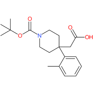 2-[1-(tert-Butoxycarbonyl)-4-o-tolylpiperidin-4-yl]acetic acid