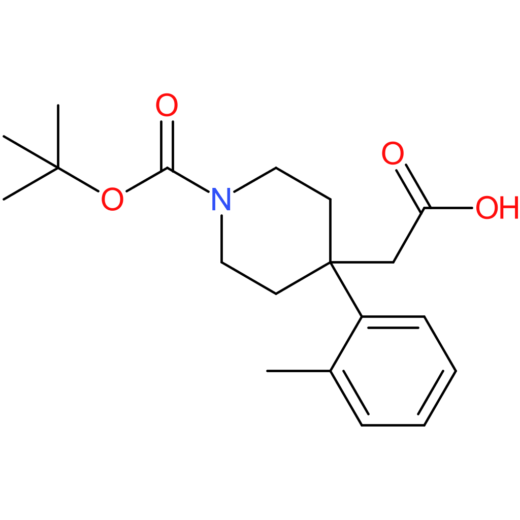 2-[1-(tert-Butoxycarbonyl)-4-o-tolylpiperidin-4-yl]acetic acid