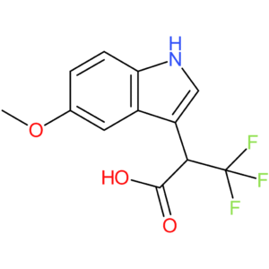 3,3,3-Trifluoro-2-(5-methoxy-1H-indol-3-yl)propanoic acid