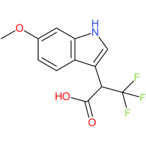 3,3,3-Trifluoro-2-(6-methoxy-1H-indol-3-yl)propanoic acid