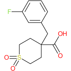 4-[(3-Fluorophenyl)methyl]-1,1-dioxo-1Lambda(6)-thiane-4-carboxylic acid