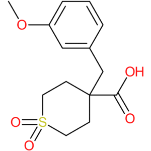 4-[(3-Methoxyphenyl)methyl]-1,1-dioxo-1Lambda(6)-thiane-4-carboxylicacid