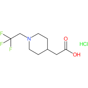 2-[1-(2,2,2-Trifluoroethyl)piperidin-4-yl]acetic acid hydrochloride