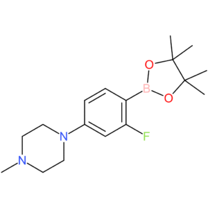 1-[3-Fluoro-4-(4,4,5,5-tetramethyl-1,3,2-dioxaborolan-2-yl)phenyl]-4-methylpiperazine