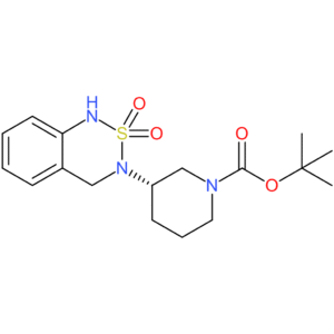 tert-Butyl (3S)-3-[2,2-dioxo-3,4-dihydro-1H-2lambda(6),1,3-benzothiadiazin-3-yl]piperidine-1-carboxylate