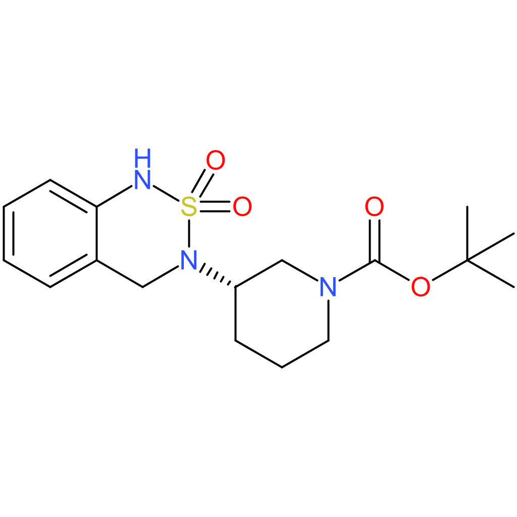 tert-Butyl (3S)-3-[2,2-dioxo-3,4-dihydro-1H-2lambda(6),1,3-benzothiadiazin-3-yl]piperidine-1-carboxylate