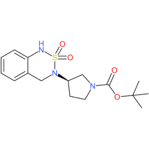 tert-Butyl (3R)-3-[2,2-dioxo-3,4-dihydro-1H-2lambda(6),1,3-benzothiadiazin-3-yl]pyrrolidine-1-carboxylate
