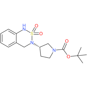 tert-Butyl (3S)-3-[2,2-dioxo-3,4-dihydro-1H-2lambda(6),1,3-benzothiadiazin-3-yl]pyrrolidine-1-carboxylate
