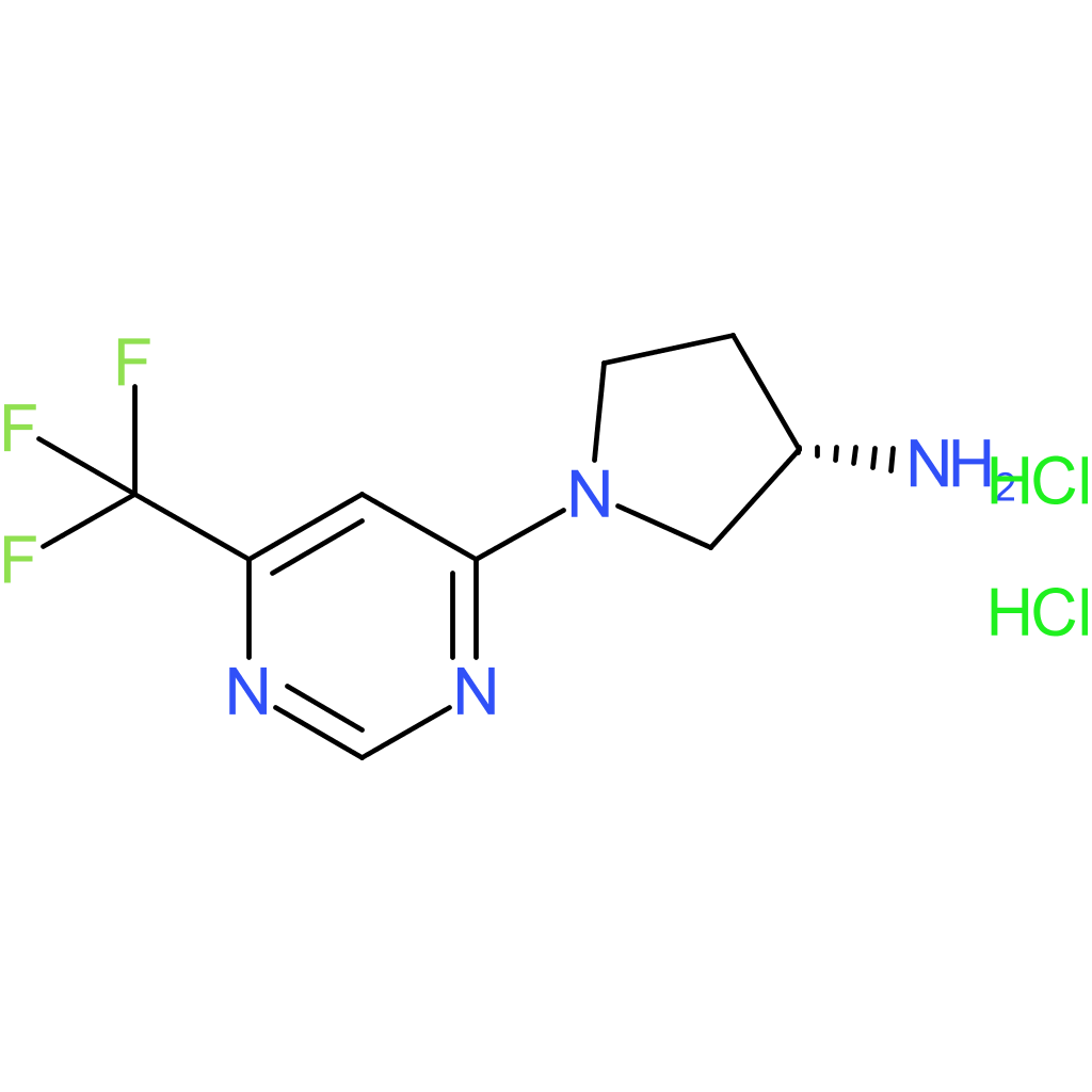 (3S)-1-[6-(Trifluoromethyl)pyrimidin-4-yl]pyrrolidin-3-amine dihydrochloride