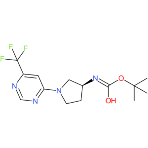 tert-Butyl N-{(3S)-1-[6-(trifluoromethyl)pyrimidin-4-yl]pyrrolidin-3-yl}carbamate
