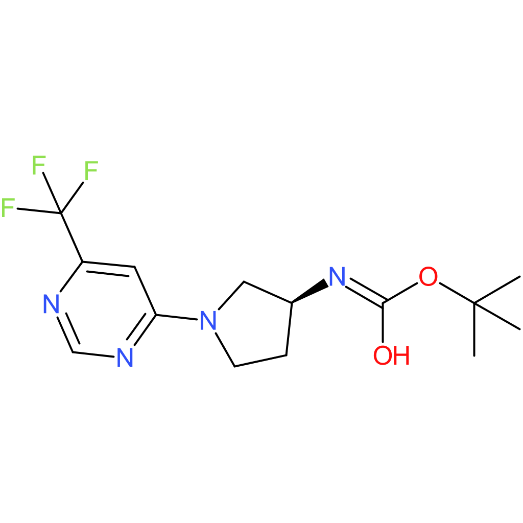 tert-Butyl N-{(3S)-1-[6-(trifluoromethyl)pyrimidin-4-yl]pyrrolidin-3-yl}carbamate