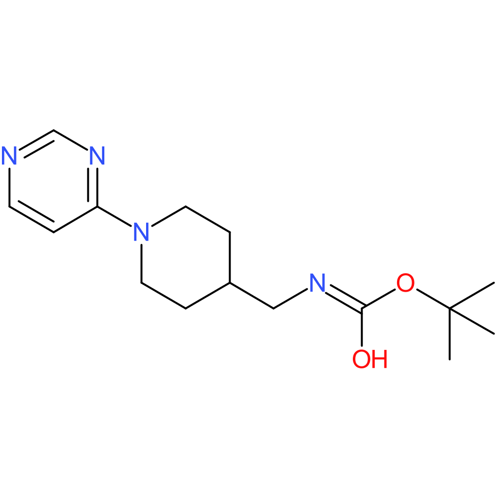 tert-Butyl N-{[1-(pyrimidin-4-yl)piperidin-4-yl]methyl}carbamate